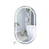 LED Wall Mirror Oval Anti-fog Bathroom Mirrors Makeup Light 50x90cm