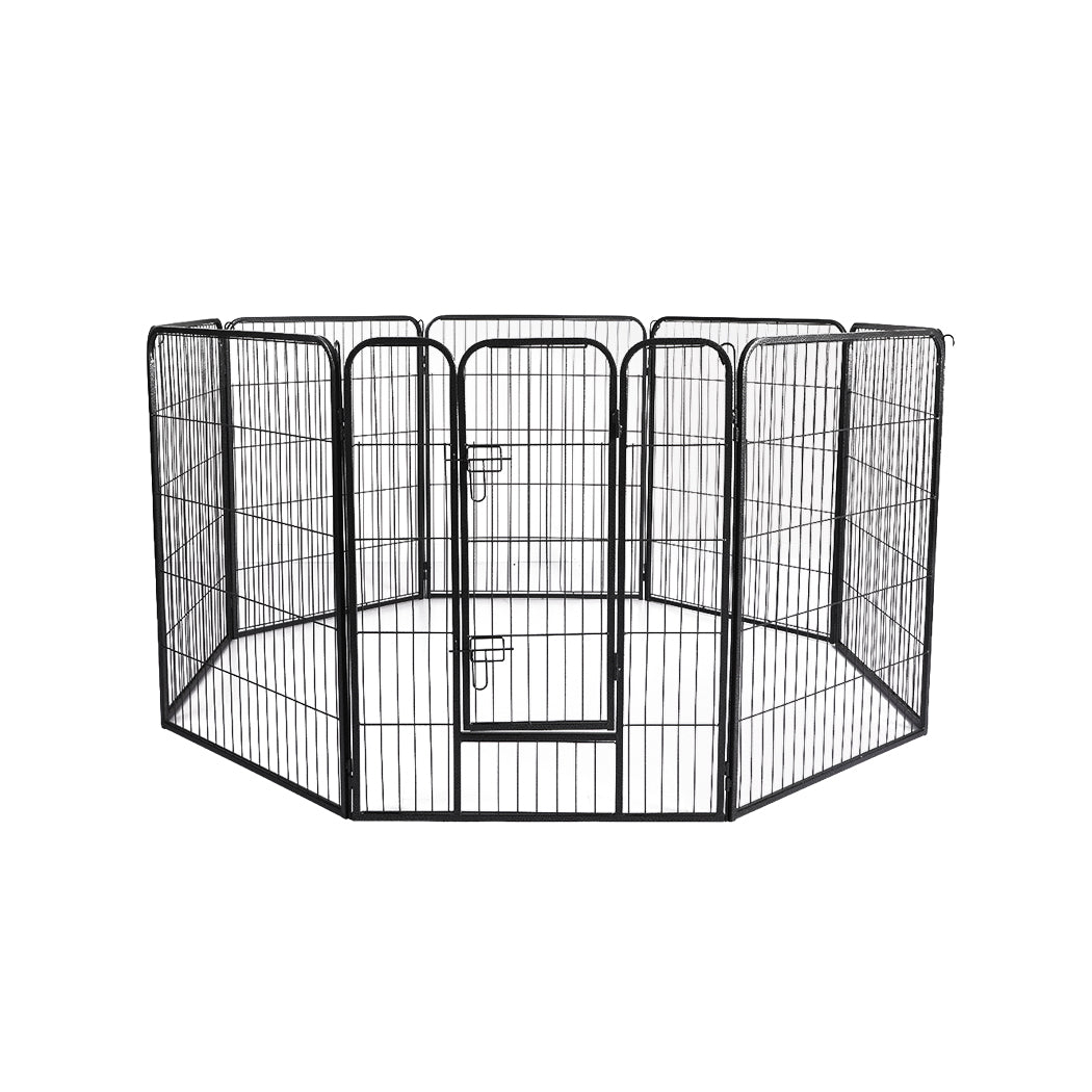 8 Panel Pet Dog Playpen Puppy Exercise Cage Enclosure Fence Cat Play Pen 24''