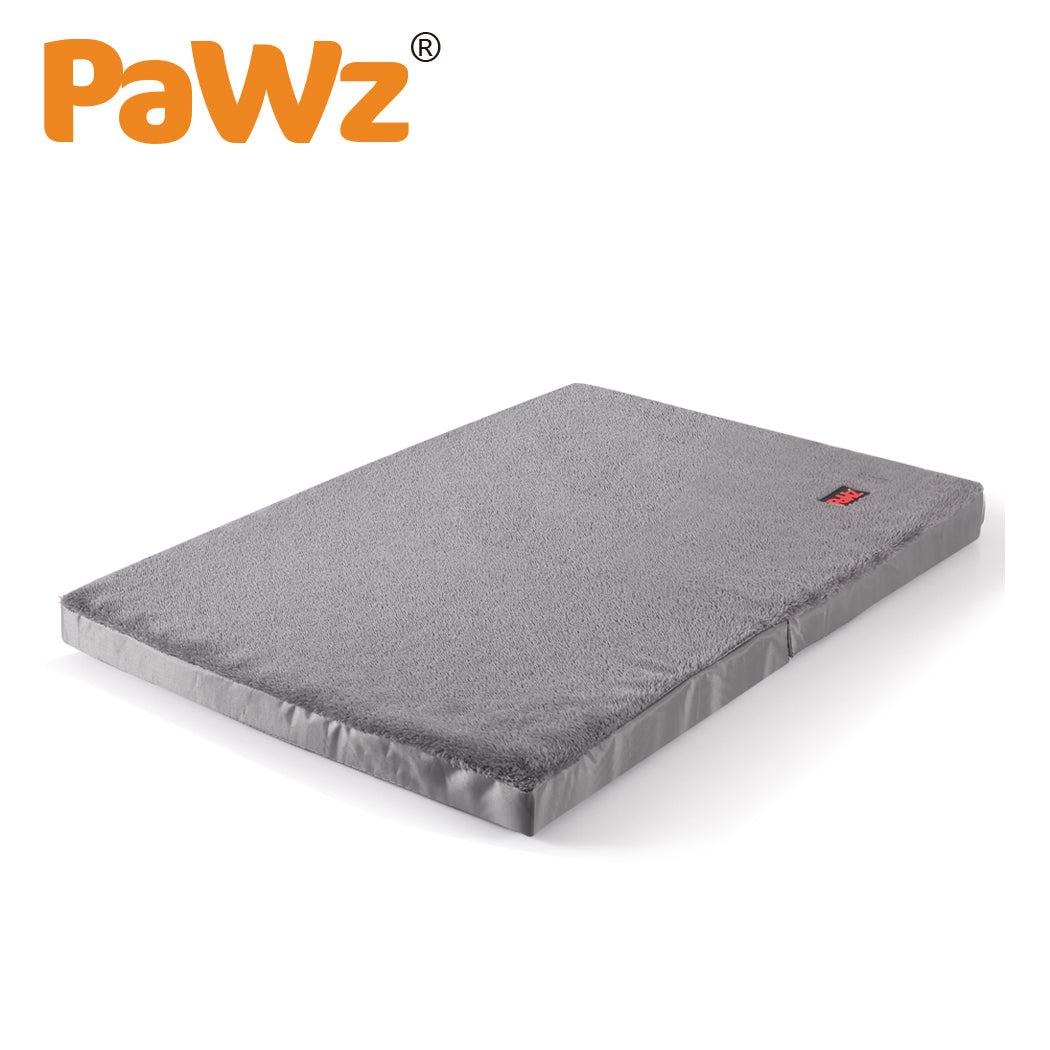 Pet Bed Foldable Dog Puppy Beds Cushion Pad Pads Soft Plush Black M