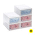 Large Storage Box Stackable Containers M 5PK Medium