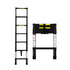 Traderight Multipurpose Aluminium Ladder Telescopic 2M Black 2 Meter