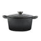 TOQUE 4L Enamel Dutch Oven Pot in Black Colour