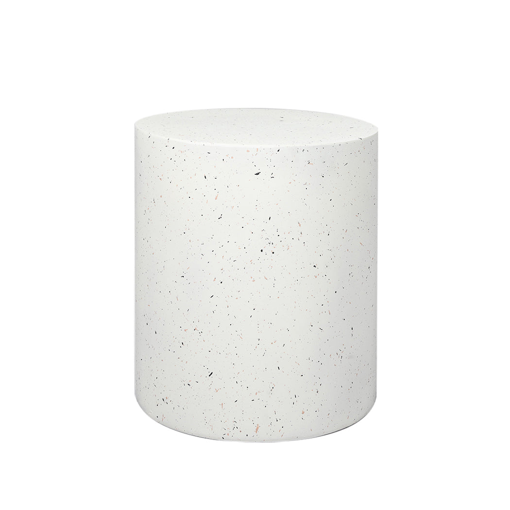 Side Table Terrazzo Round Side Table Magnesia Stone Concrete Stool