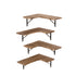 4 Pcs Floating Shelves Corner Shelf Wall Mounted Storage Wooden Display