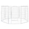 8 Panel 40'' Pet Dog Playpen Puppy Exercise Cage Enclosure Fence Metal