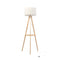 Tripod Floor Lamp with Rack Wooden Modern Reading Light Night Home Decor