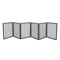 Wooden Pet Gate Dog Fence Safety Stair Barrier Security Door 6 Panels Grey