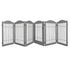 6 Panels Pet Dog Playpen Puppy Exercise Cage Enclosure Fence Indoor Grey