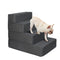 Dog Stairs Ramp Portable Climbing Washable Removable Cover 4 Steps Large