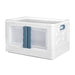 Storage Box Stackable Container 45L Clear Plastic Wardrobe Organiser Two Opening