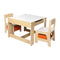 Kids Table and Chairs Set Storage Box Toys Play Desk Wooden Study