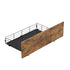 4 Queen Bed Frame Storage Drawers Metal Wooden Wood Bonus Bottom Mat