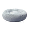 Pet Bed Cat Dog Donut Nest Calming Kennel Cave Sleeping Light Grey XXXL