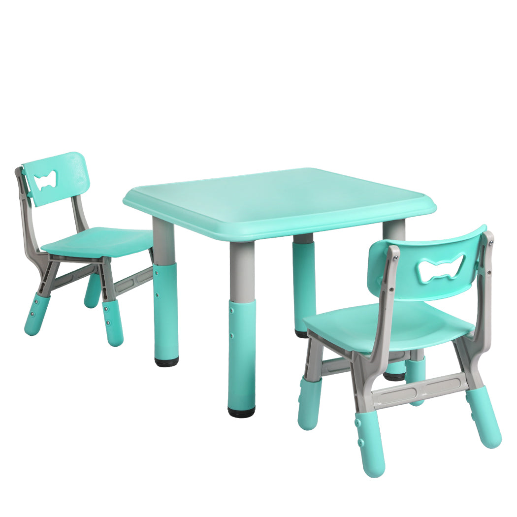 Kids Table and Chairs Children Furniture Toys Play Study Desk Set Green