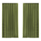 2XBlockout Curtains Chenille Blackout Draperies Eyelet Day 240x250 Green