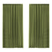 2XBlockout Curtains Chenille Blackout Draperies Eyelet Day 240x250 Green