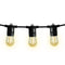 17m Festoon String Lights Solar Powered Xmas Party Waterproof outdoor