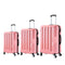 20"24"28" 3PCS Luggage Set Suitcase Lock Travel Carry Bag Trolley TSA