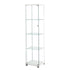 Display Cabinet Tempered Glass  4 Tier Shelves Lockable Magnetic Door