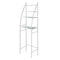 3 Over Tiers Toilet Shelf Bathroom Rack Storage Stand Organiser Wash Machine Steel White