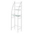 3 Over Tiers Toilet Shelf Bathroom Rack Storage Stand Organiser Wash Machine Steel White