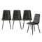 4x Dining Chairs Kitchen Table Chair Lounge Room Padded Seat PU Leather