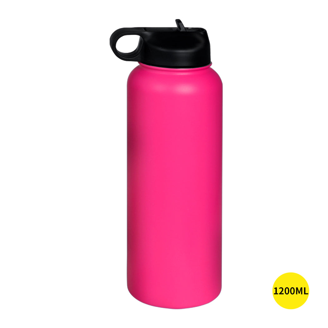 Stainless Steel Water Bottle Vacuum Insulated Thermos Double Wall with Straw