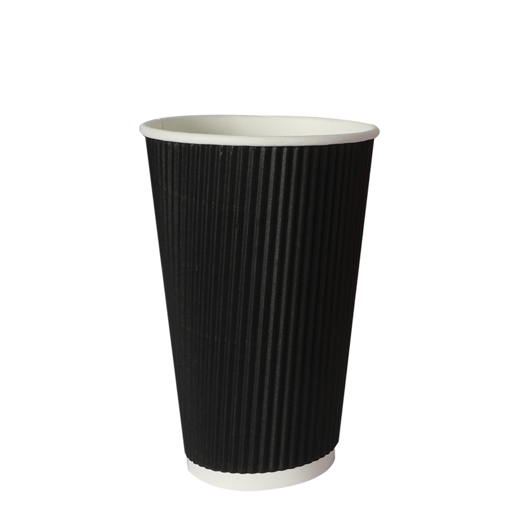 1000 Pcs 16oz Disposable Takeaway Coffee Black