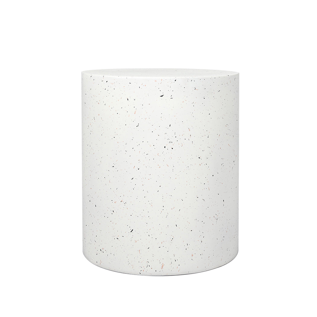 Side Table Terrazzo Round Side Table Magnesia Stone Concrete Stool