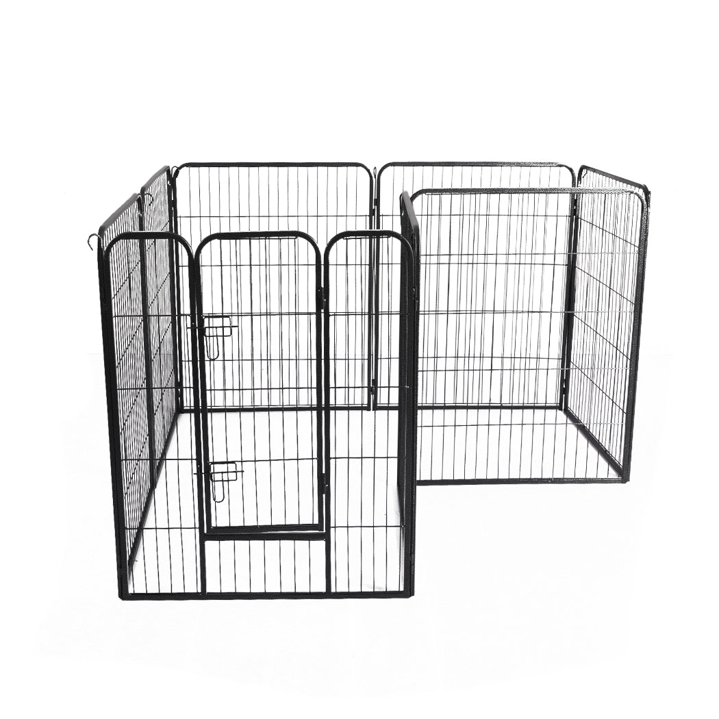 8 Panel Pet Dog Playpen Puppy Exercise Cage Enclosure Fence Cat Play Pen 24''