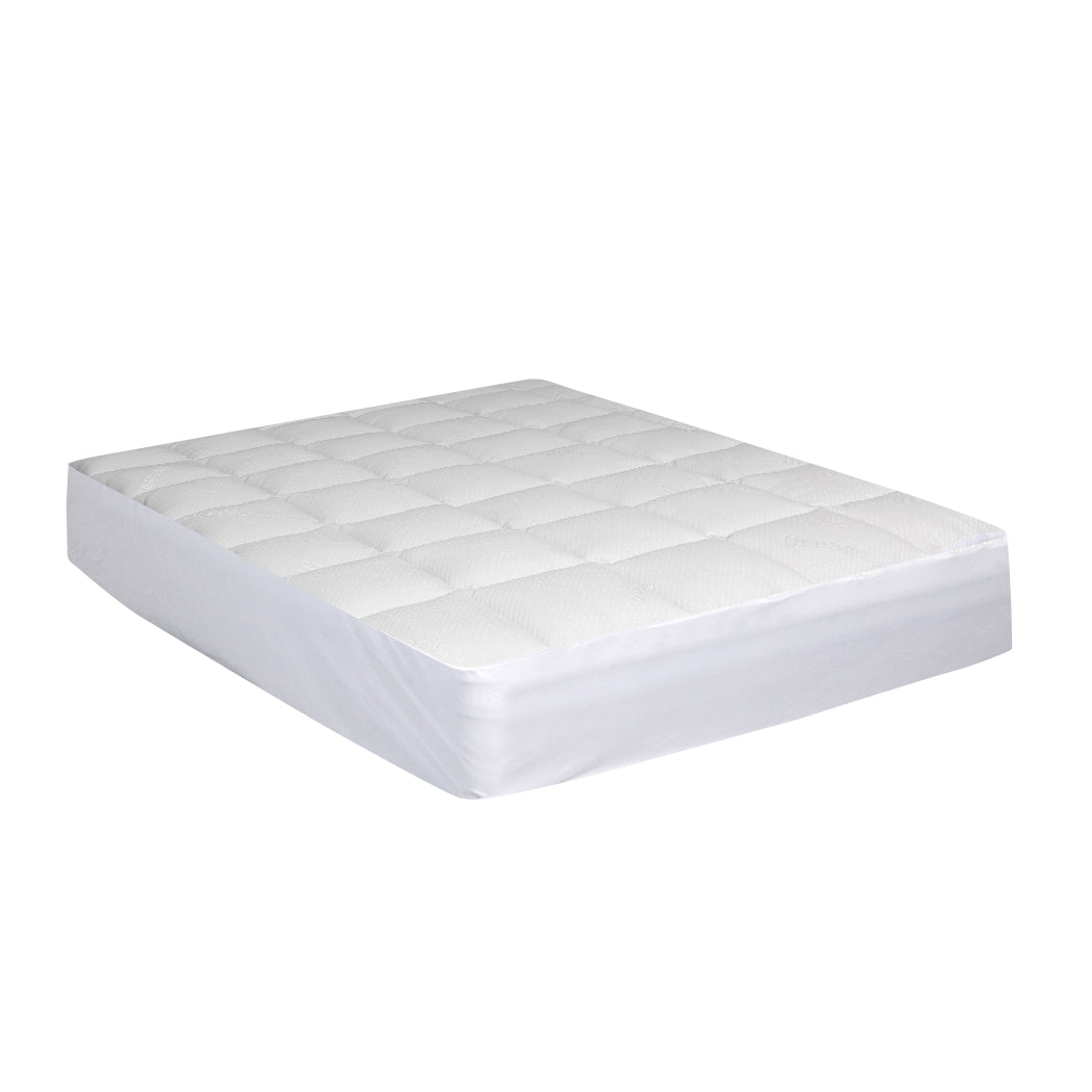 Mattress Protector Luxury Topper Bamboo Quilted Underlay Pad King