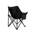 Folding Camping Moon Chair Lightweight Outdoor Chairs Portable Seat Black
