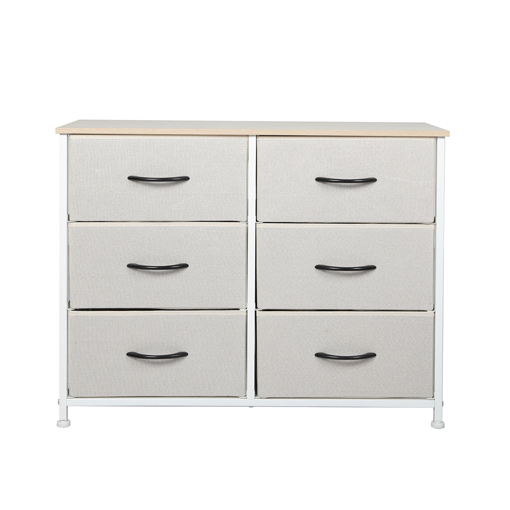 Storage Cabinet Tower Chest of Drawers Dresser Tallboy 5 Drawer Beige