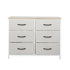 Storage Cabinet Tower Chest of Drawers Dresser Tallboy 5 Drawer Beige