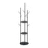 Levede Coat Rack Clothes Stand 8 Hook Organizer Black