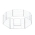 8 Panel 24'' Pet Dog Playpen Puppy Exercise Cage Enclosure Fence Metal