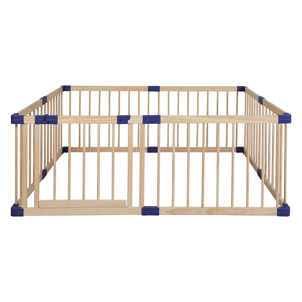 Kids Playpen Wooden Baby Safety Gate Fence Child Play Game Toy Security L