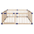 Kids Playpen Wooden Baby Safety Gate Fence Child Play Game Toy Security L