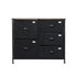 Chest of 5 Drawers Storage Cabinet Dresser Lowboy Organizer Suede Drawer