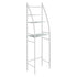 3 Over Tiers Toilet Shelf Bathroom Rack Storage Stand Organiser Wash Machine Steel White