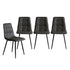 4x Dining Chairs Kitchen Table Chair Lounge Room Padded Seat PU Leather