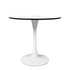 Dining Table Kitchen Swivel Marble Tulip Outdoor Round Metal White