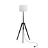 Wooden Floor Lamp Modern Tripod Shaded Night Light Adjustable Home Decor