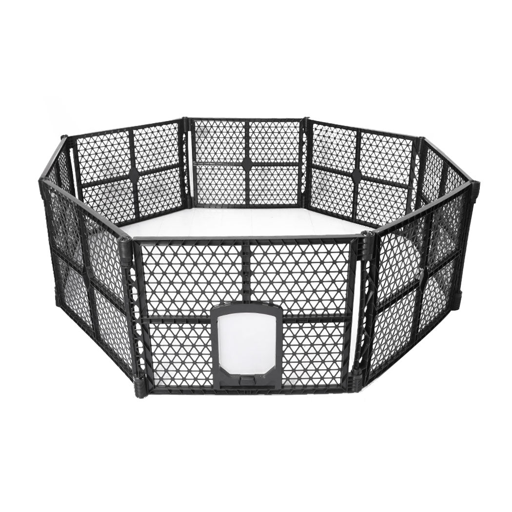 Pet Playpen Foldable Protable Dog Play Pens Plastic Garden Outdoor 8 Panels