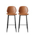 2x Bar Stool Barstools Counter Chair PU Padded Kitchen Pub Restaurant