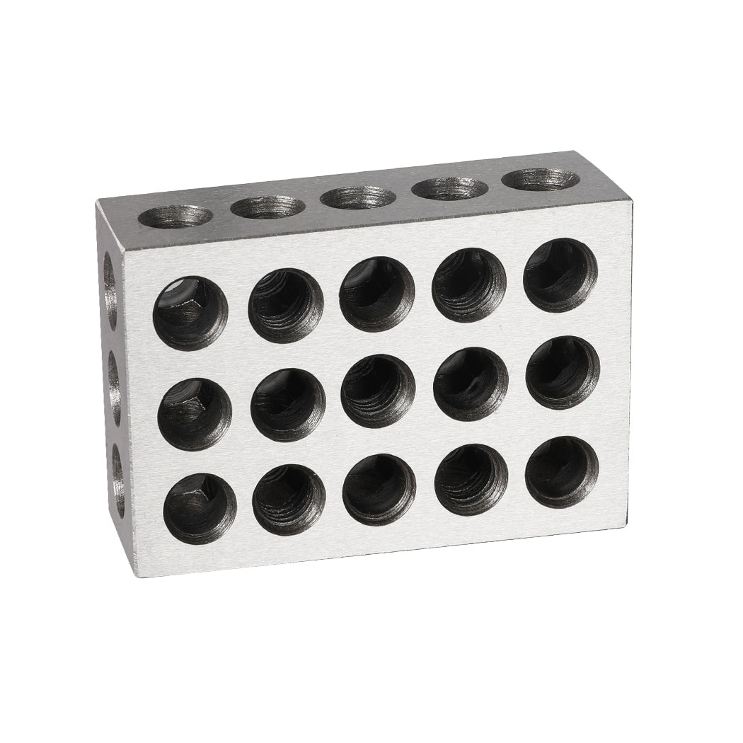 123 Block Set 1-2-3 Blocks 23 Holes Machinist Metalworking Woodworking 1 Pair