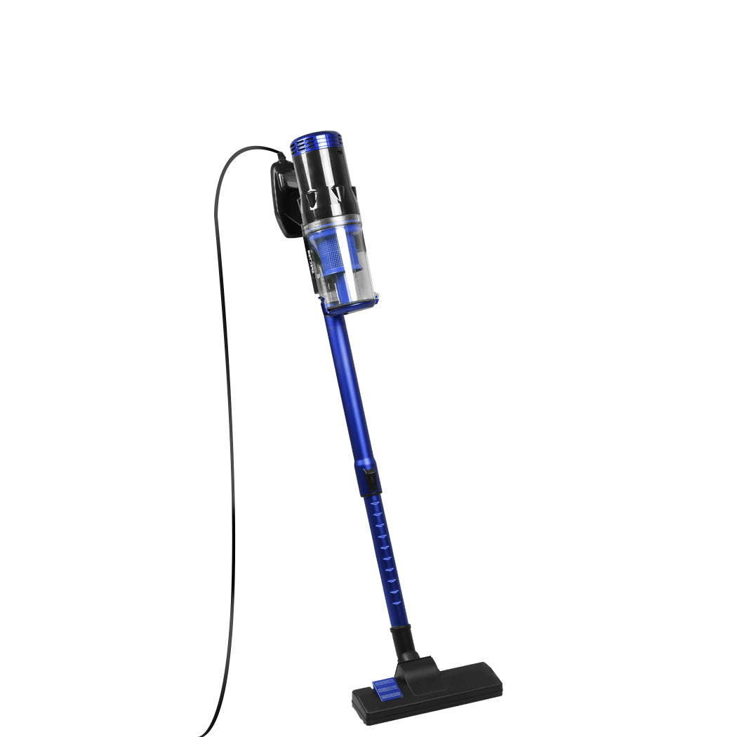 Vacuum Cleaner Corded Stick Handheld Handstick Bagless Cae Vac 400W Blue