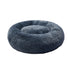 Pet Bed Cat Dog Donut Nest Calming Kennel Cave Deep Sleeping Dark Grey 3XL