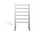 Electric Heated Towel Rail Rack Dryer Warmer Aluminium 6 Rungs Bathroom Laundry