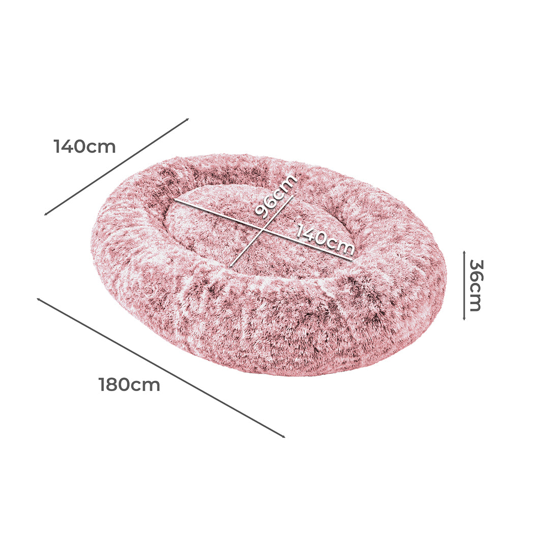 Memory Foam Pet Bed Pink